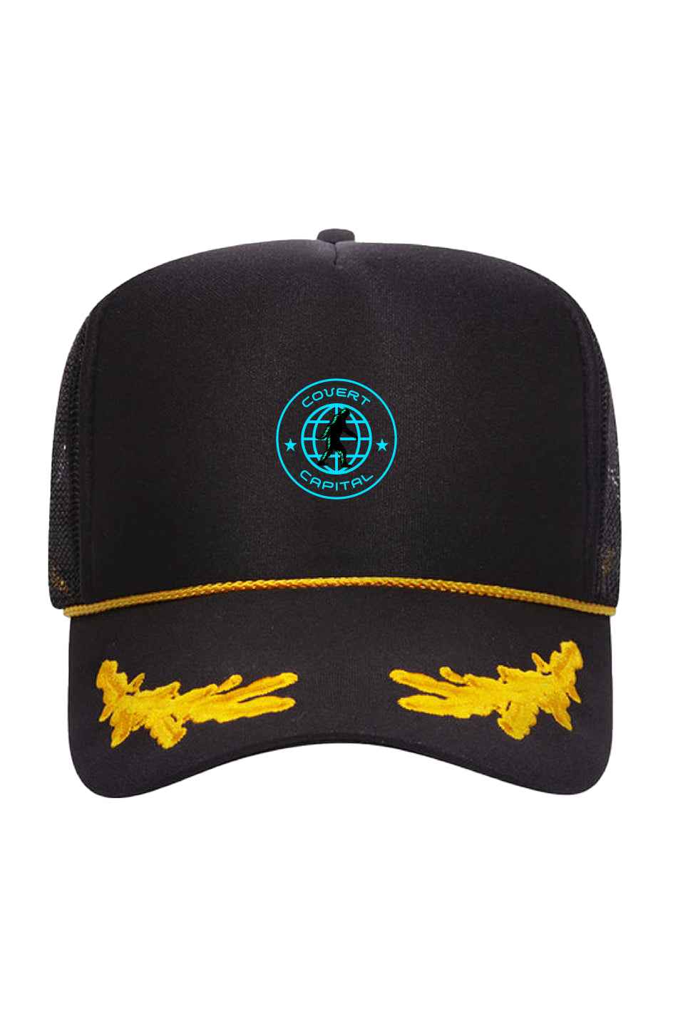 Covert Capital Bigfoot Gold Leaf Crown Trucker Hat