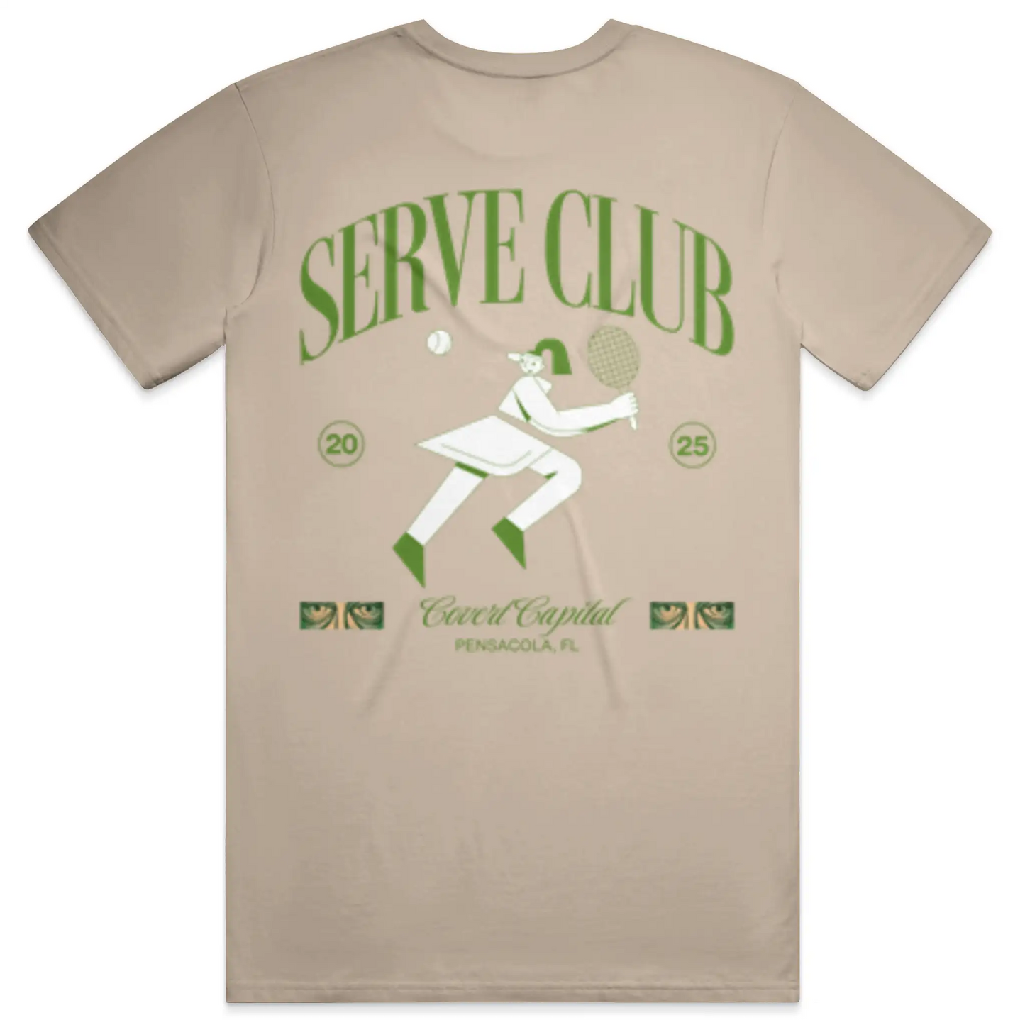 Pcola Serve Club T Shirt - Covert Capital