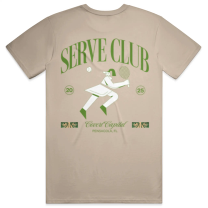 Pcola Serve Club T Shirt - Covert Capital