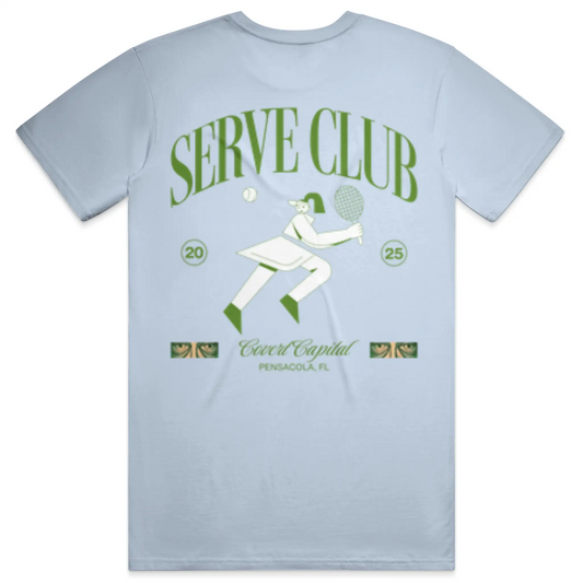 Pcola Serve Club T Shirt - Covert Capital