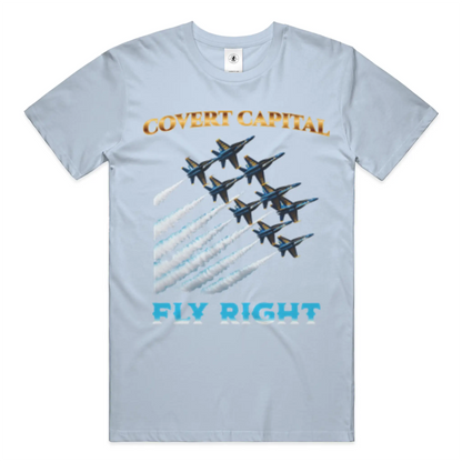 Covert Capital Blue Angels Fly Right T Shirt