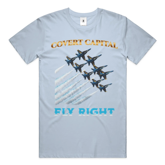 Covert Capital Blue Angels Fly Right T Shirt