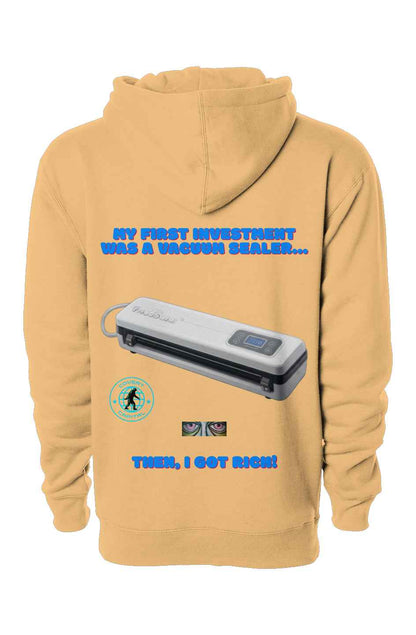 Vacuum Sealer Quote Hoodie - Heavyweight Pullover for Comfort and Style