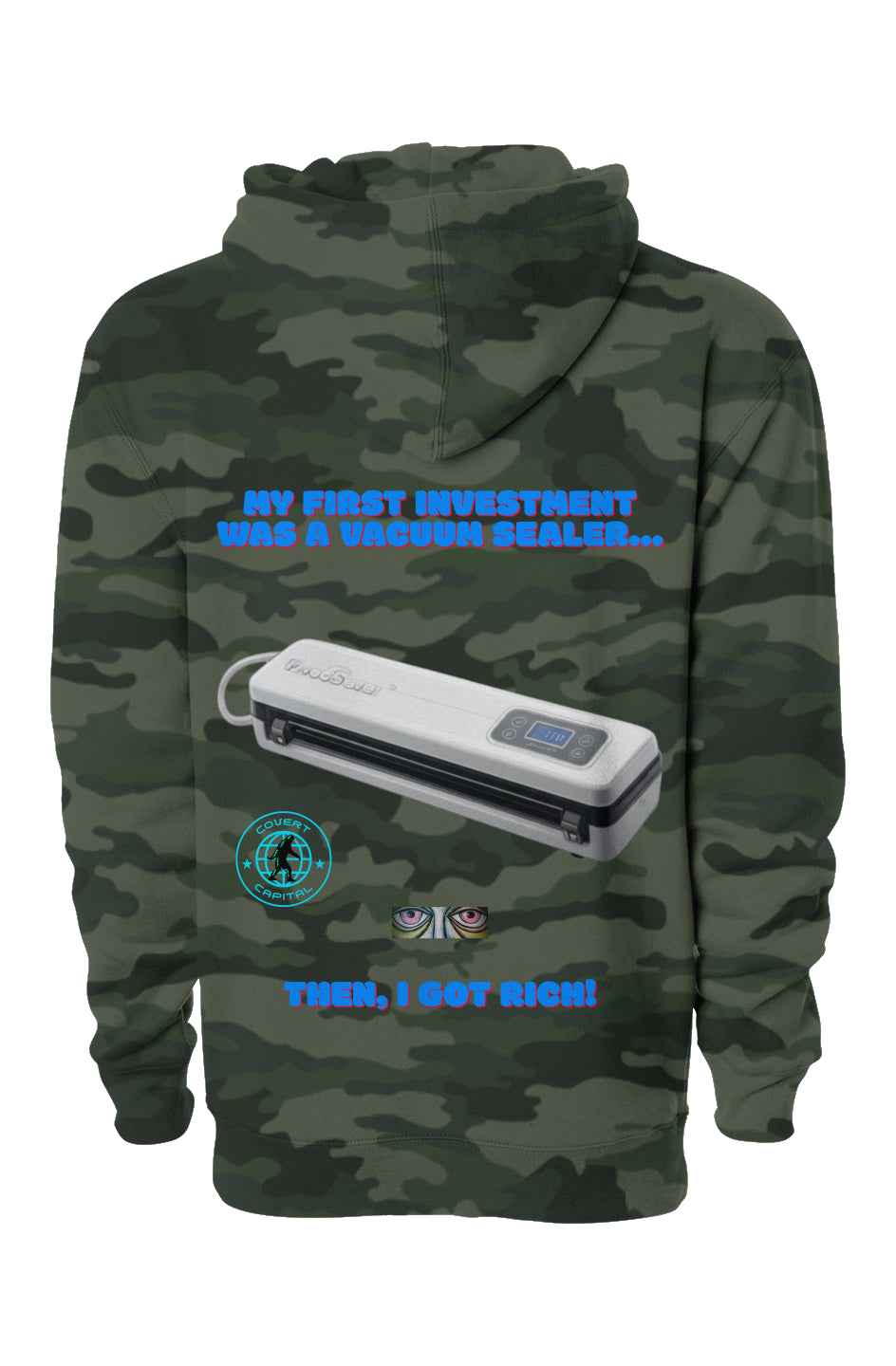 Vacuum Sealer Quote Hoodie - Heavyweight Pullover for Comfort and Style