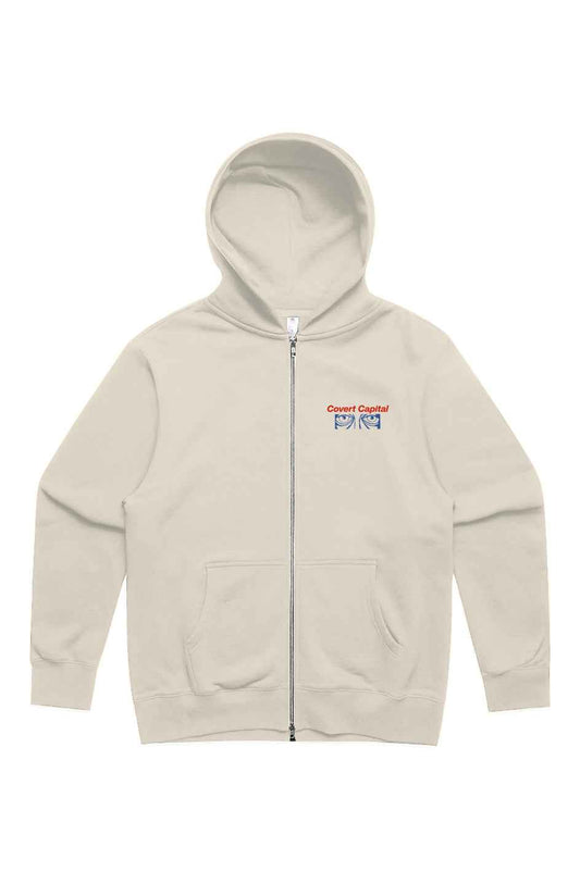 Embroidered Heavy Zip Hood