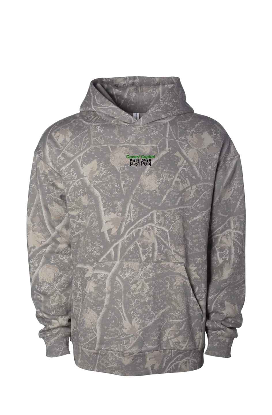 Deadwood Tree Embroidered Camo Heavyweight Hoodie
