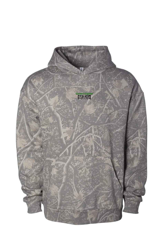 Deadwood Tree Embroidered Camo Heavyweight Hoodie