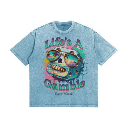 Life's A Gamble Snow Wash Tee